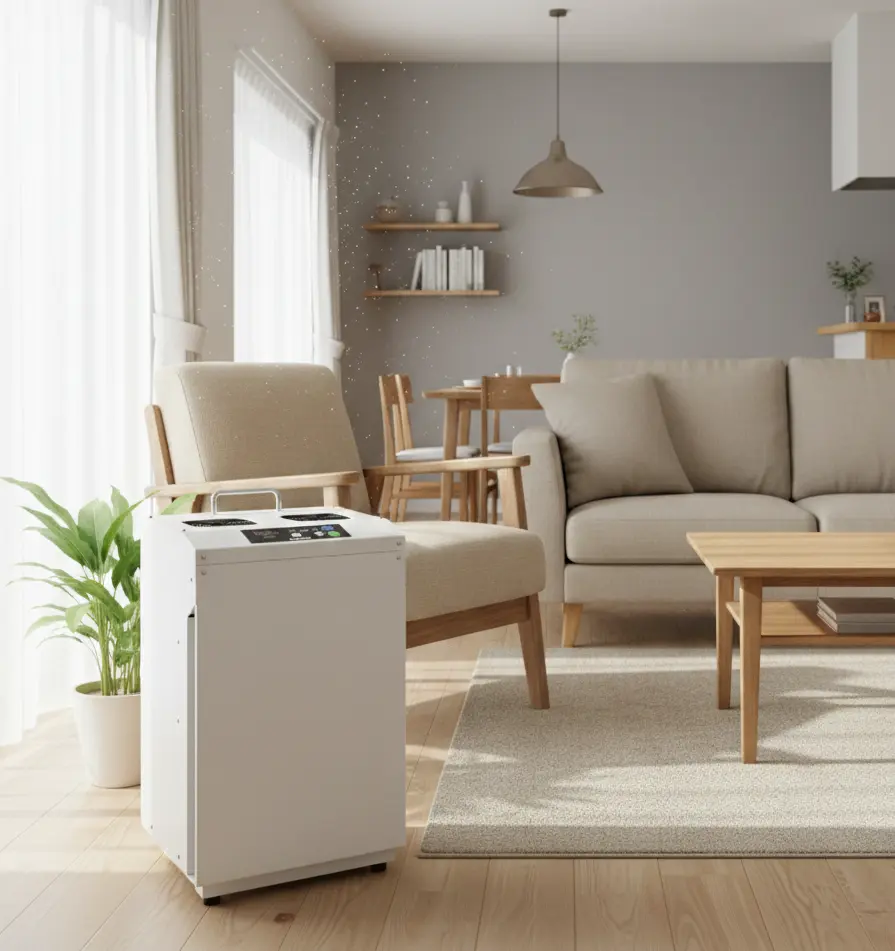 リビングに置いたエアネックス400L